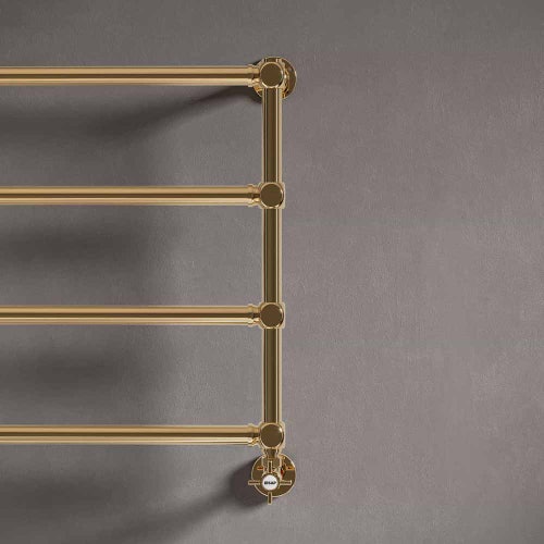 Immagine di Irsap MINUETTE scaldasalviette 4 tubi H.59,6 L.54 P.6 cm, 3 intervalli, finitura cromo Cod.50 MGS054B50IR01NNN01