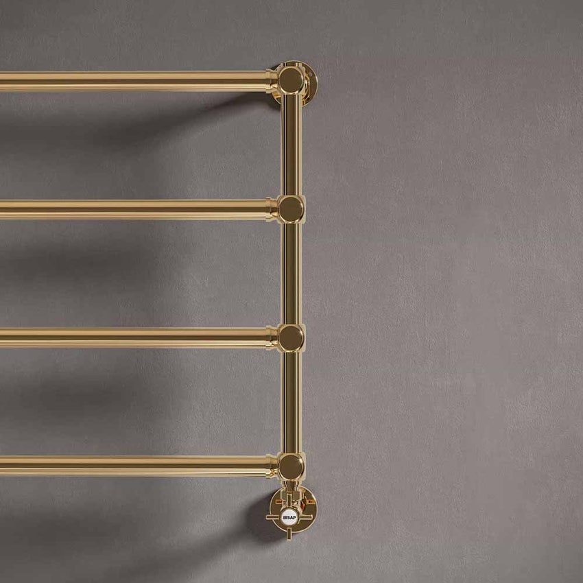 Immagine di Irsap MINUETTE scaldasalviette 4 tubi H.59,6 L.54 P.6 cm, 3 intervalli, finitura cromo Cod.50 MGS054B50IR01NNN01