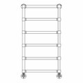 Immagine di Irsap MINUETTE scaldasalviette 6 tubi H.96 L.54 P.6 cm, 5 intervalli, finitura rame spazzolato Cod.5F MGM054B5FIR01NNN01