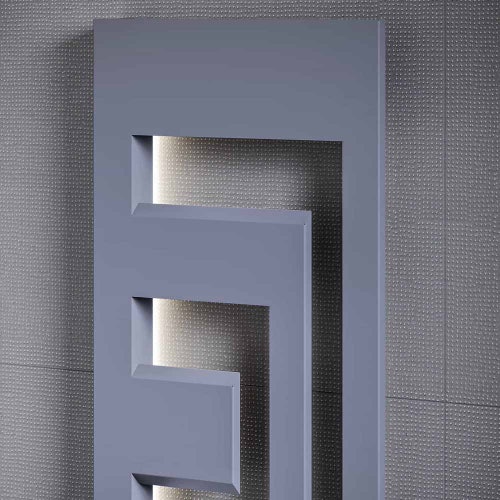 Immagine di Irsap DEDALO radiatore H.90 L.49,8 P.9 cm, senza LED, colore bianco standard finitura lucido Cod.01 DEDP049B01IRANN001