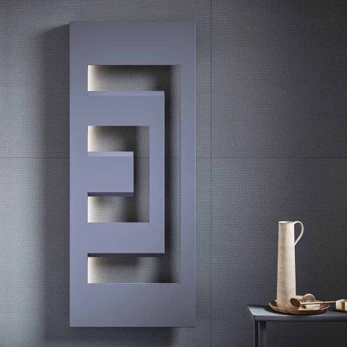 Immagine di Irsap DEDALO radiatore H.90 L.49,8 P.9 cm, senza LED, colore bianco standard finitura lucido Cod.01 DEDP049B01IRANN001