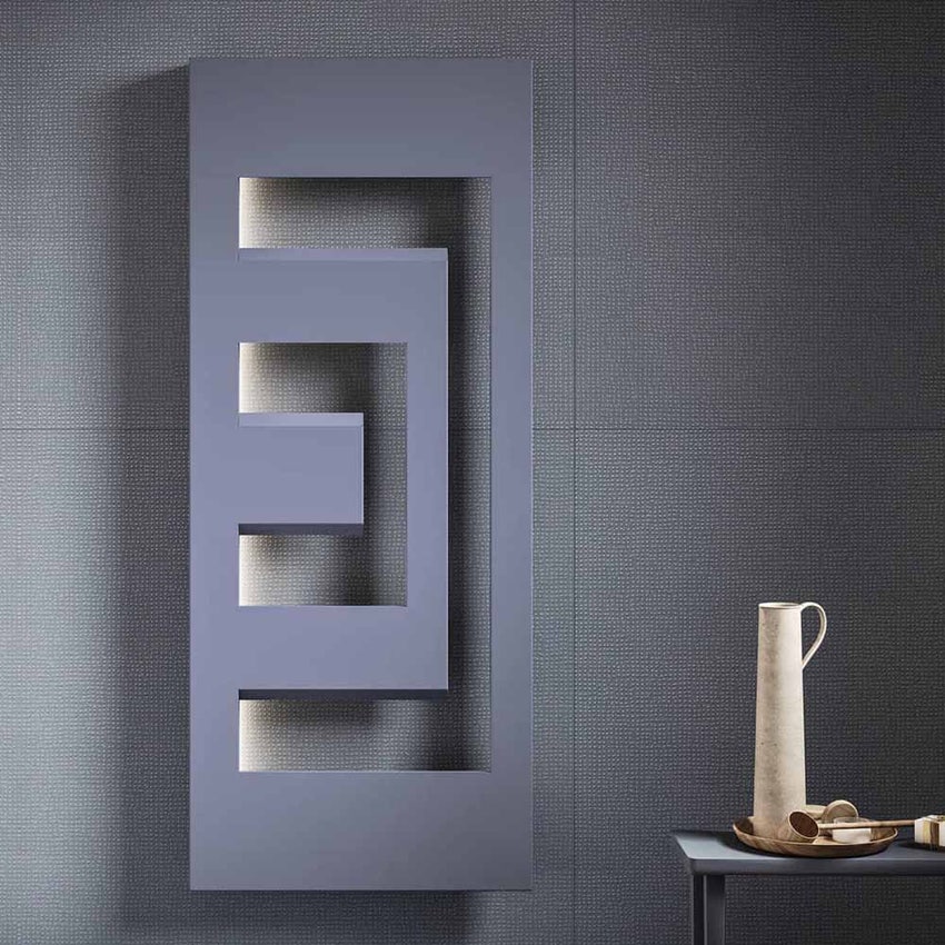 Immagine di Irsap DEDALO radiatore H.90 L.49,8 P.9 cm, senza LED, colore bianco standard finitura lucido Cod.01 DEDP049B01IRANN001