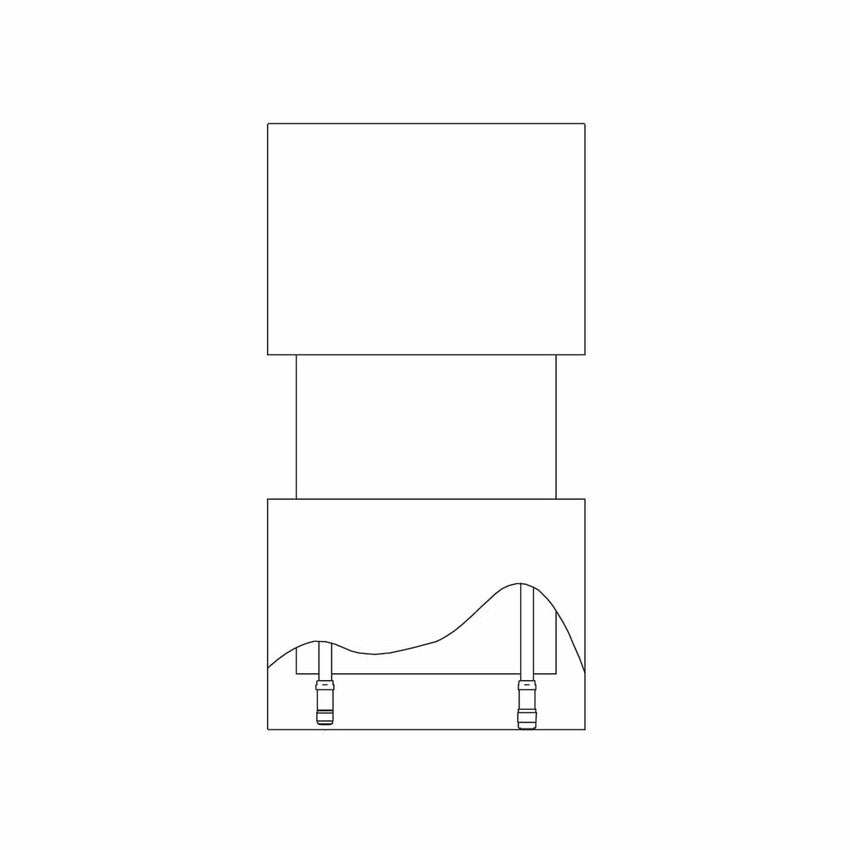 Immagine di Irsap M'AMA radiatore H.105 L.55 P.11,35 cm, colore bianco standard finitura lucido Cod.01 MAMP055B01IRANN001