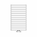 Immagine di Irsap IT IS radiatore 13 tubi H.81,2 L.50 P.7 cm, finitura cromo Cod.50 ITP050B50IR01NNN03