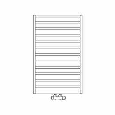 Immagine di Irsap IT IS radiatore 13 tubi H.81,2 L.50 P.7 cm, finitura cromo Cod.50 ITP050B50IR01NNN03