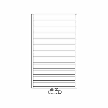 Immagine di Irsap IT IS radiatore 13 tubi H.81,2 L.50 P.7 cm, finitura cromo Cod.50 ITP050B50IR01NNN03