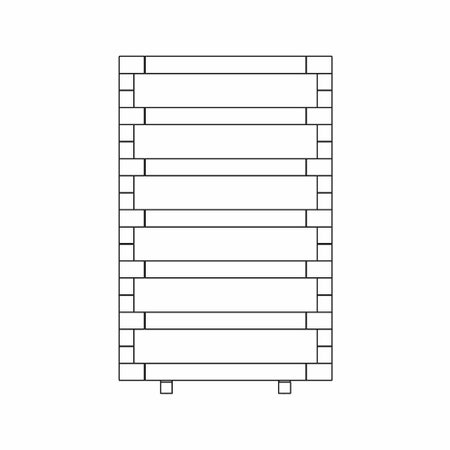 Immagine di Irsap STEP_B radiatore 7 elementi H.76 L.50 P.10,7 cm, finitura cromo Cod.50 SES050B50IR01NNN01