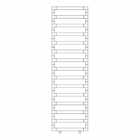 Immagine di Irsap STEP_B radiatore 15 elementi H.172 L.50 P.10,7 cm, finitura cromo Cod.50 SEE050B50IR01NNN03