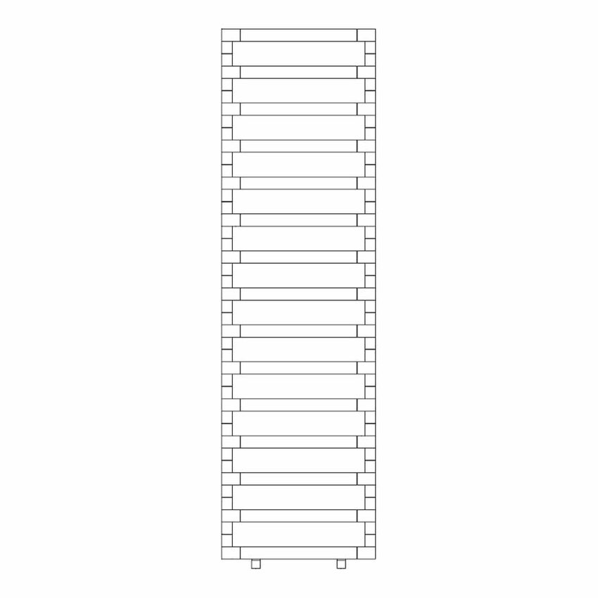 Immagine di Irsap STEP_B radiatore 15 elementi H.172 L.50 P.10,7 cm, finitura cromo Cod.50 SEE050B50IR01NNN03