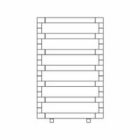 Immagine di Irsap STEP_B radiatore 7 elementi H.76 L.50 P.10,7 cm, colore bianco perla finitura ruvido Cod.16 SES050B16IR01NNN03