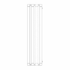 Immagine di Irsap STEP_V radiatore 6 elementi H.60 L.67 P.10,7 cm, finitura cromo Cod.50 SE106000650IR01