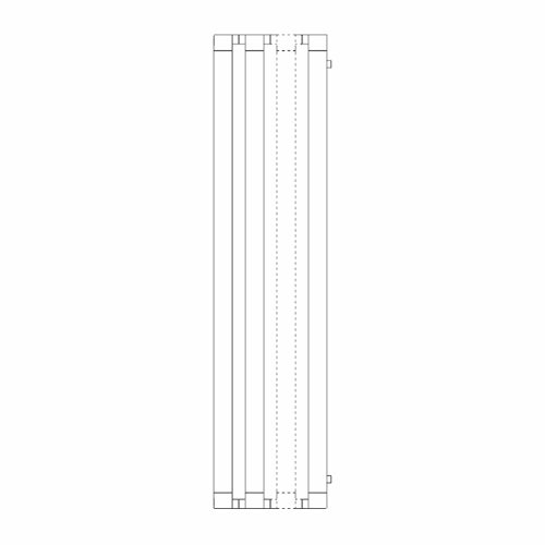 Immagine di Irsap STEP_V radiatore 6 elementi H.60 L.67 P.10,7 cm, finitura cromo Cod.50 SE106000650IR01
