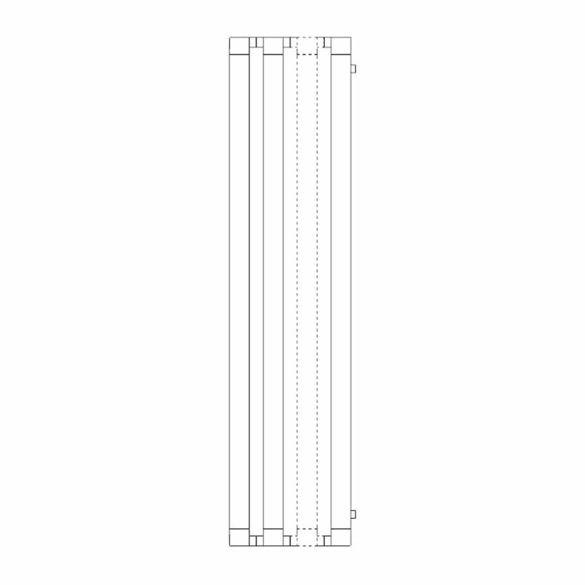 Immagine di Irsap STEP_V radiatore 6 elementi H.60 L.67 P.10,7 cm, finitura cromo Cod.50 SE106000650IR01