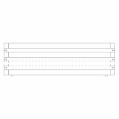 Immagine di Irsap STEP_H radiatore 3 elementi H.31 L.150 P.10,7 cm, finitura cromo Cod.50 SE115000350IR01