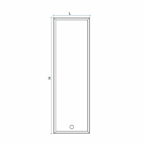 Immagine di Irsap FACE ZERO AIR radiatore raso muro H.180 L.50 P.7.5 cm, pannello radiante e cornice, colore bianco standard finitura lucido Cod.01 FCVE050B01IRANI001