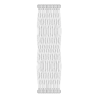 Immagine di Irsap TESI JOIN radiatore 10 elementi, H.200,2 L.48,1P.6,5 cm, colore bianco standard finitura lucido Cod.01 RJ220001001IR02N02