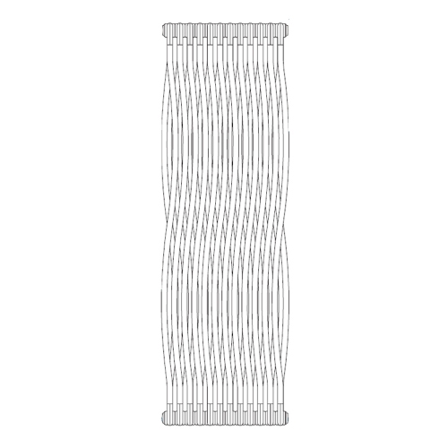 Immagine di Irsap TESI JOIN radiatore 12 elementi, H.180,2 L.57,1 P.6,5 cm, colore bianco standard finitura lucido Cod.01 RJ218001201IR02N02