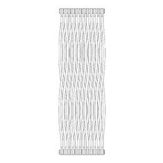 Immagine di Irsap TESI JOIN radiatore 12 elementi, H.200,2 L.57,1 P.6,5 cm, colore bianco standard finitura lucido Cod.01 RJ220001201IR02N02