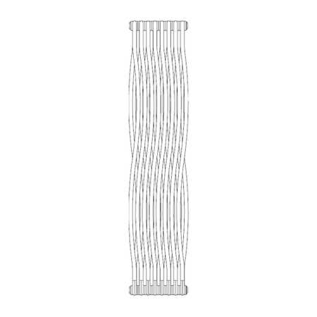 Immagine di Irsap TESI JOIN radiatore 8 elementi, H.180,2 L.39,1 P.6,5 cm, colore bianco RAL 9016 finitura opaco Cod.Y5 RJ2180008Y5IR02N02