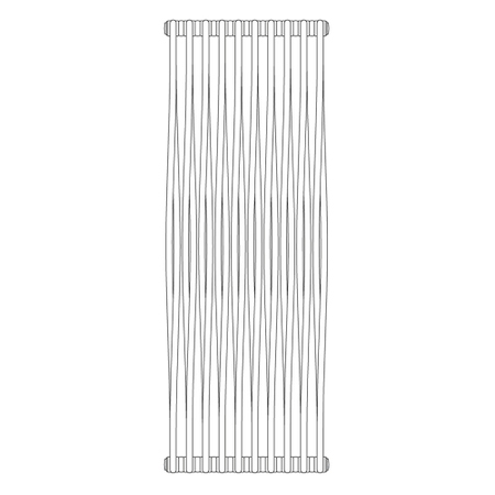 Immagine di Irsap TESI MEMORY radiatore 10 elementi, H.180,2 L.65,4 P.6,5 cm, colore bianco standard finitura lucido Cod.01 RM218001001IR02N02