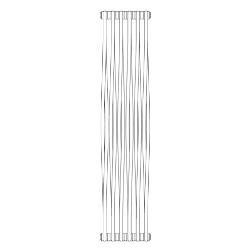 Immagine di Irsap TESI MEMORY radiatore 6 elementi, H.200,2 L.39,4 P.6,5 cm, colore bianco standard finitura lucido Cod.01 RM220000601IR02N01