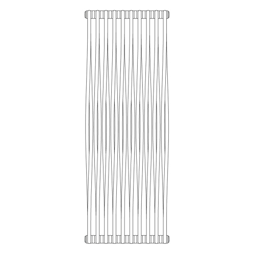 Immagine di Irsap TESI MEMORY radiatore 10 elementi, H.200,2 L.65,4 P.6,5 cm, colore bianco standard finitura lucido Cod.01 RM220001001IR02N01