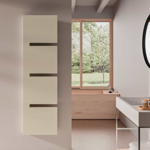 Immagine di Irsap SEQUENZE S radiatore H.84,5 L.50 P. 9 cm, colore bianco standard finitura lucido Cod.01 SQZS050B01IRANN001