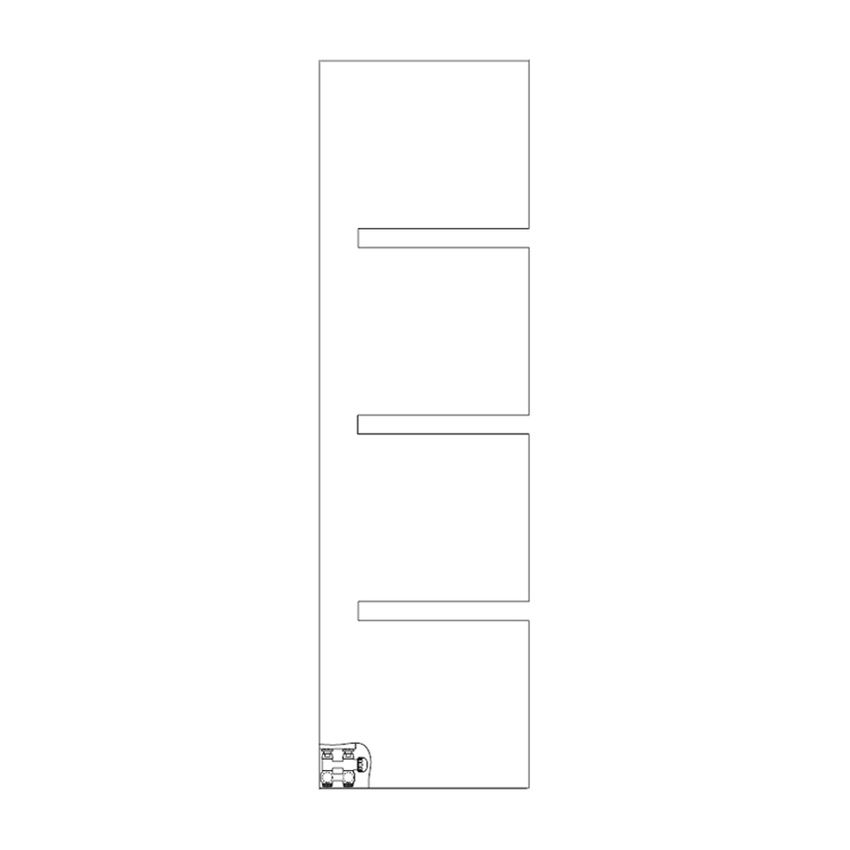 Immagine di Irsap SEQUENZE L radiatore H.173,5 L.50 P. 9 cm, colore bianco standard finitura lucido Cod.01 SQZE050B01IRANN001
