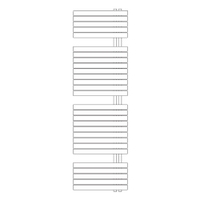 Immagine di Irsap SOUL_S radiatore 28 tubi H.184,8 L.55 P.3,8 cm, 3 intervalli, colore bianco standard finitura lucido Cod.01 URE055B01IR01NNN