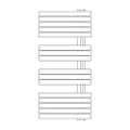 Immagine di Irsap SOUL_S radiatore 16 tubi H.117,6 L.55 P.3,8 cm, 3 intervalli, colore quartz 2 finitura ruvido Cod.2C URS055B2CIR01NNN