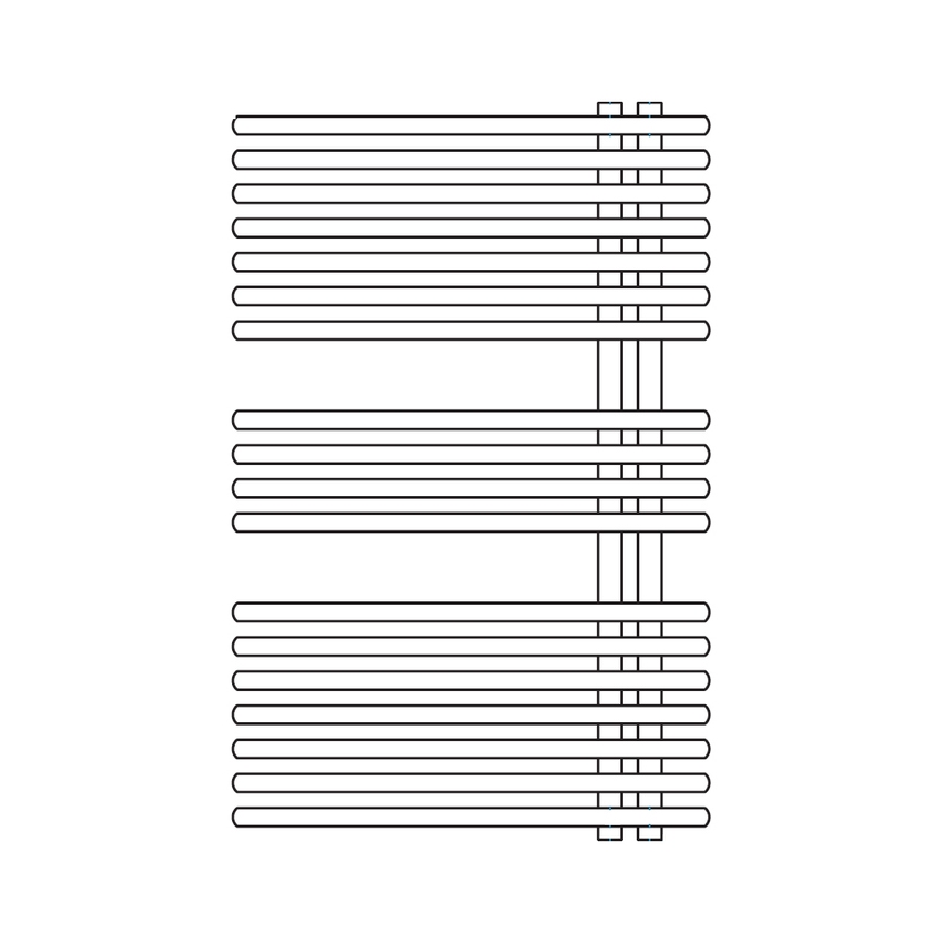 Immagine di Irsap FUNKY_S radiatore 18 tubi H.92,8 L.50 P.6,2 cm, 2 intervalli, colore bianco standard finitura lucido Cod.01 YRS050B01IR01NNN