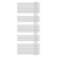 Immagine di Irsap FUNKY_S radiatore 27 tubi H.145,5 L.60 P.6,2 cm, 4 intervalli, colore bianco standard finitura lucido Cod.01 YRL060B01IR01NNN