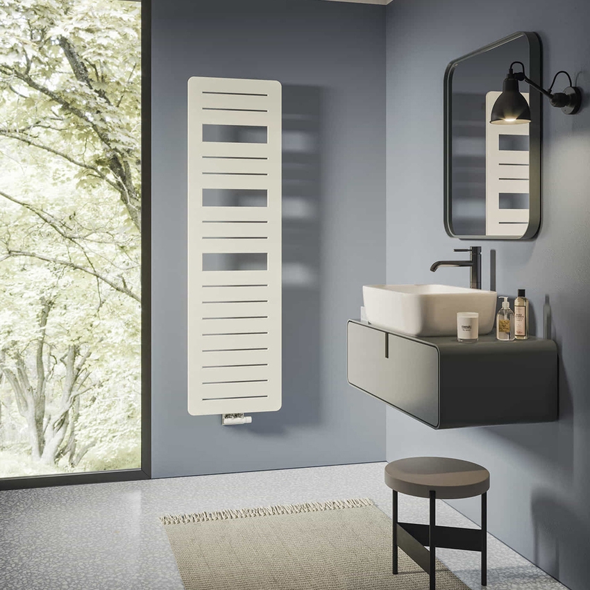 Immagine di Irsap PAGE radiatore 13 tubi H.126 L.60 P.1,1 cm, 2 intervalli, colore bianco standard finitura lucido Cod.01 PGM060B01IR05NNN