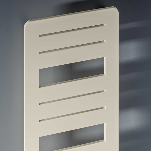 Immagine di Irsap PAGE radiatore 13 tubi H.126 L.50 P.1,1 cm, 2 intervalli, colore bianco standard finitura lucido Cod.01 PGM050B01IR05NNN01