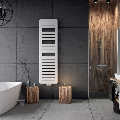 Immagine di Irsap PAGE radiatore 13 tubi H.126 L.50 P.1,1 cm, 2 intervalli, colore bianco standard finitura lucido Cod.01 PGM050B01IR05NNN01