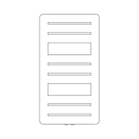 Immagine di Irsap PAGE radiatore 9 tubi H.92 L.50 P.1,1 cm, 2 intervalli, colore bianco finitura opaco Cod.J8 PGS050BJ8IR05NNN02