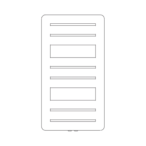 Immagine di Irsap PAGE radiatore 9 tubi H.92 L.50 P.1,1 cm, 2 intervalli, colore bianco finitura opaco Cod.J8 PGS050BJ8IR05NNN02