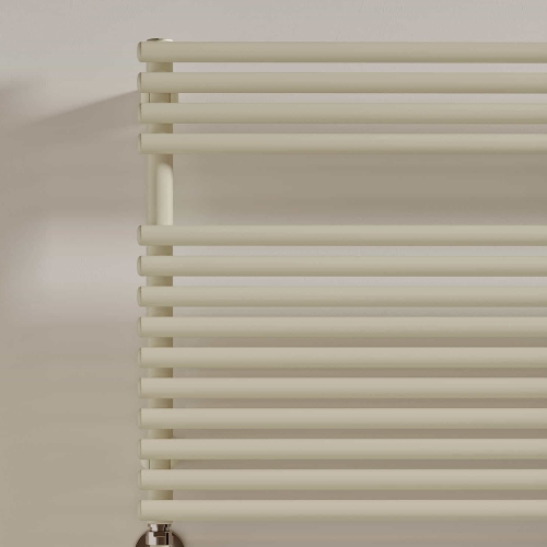 Immagine di Irsap RIGO scaldasalviette, 14 tubi, 1 intervallo, H.54,3 L.52 P.5 cm, colore bianco standard finitura lucido Cod.01 RIP052B01IR01NNN02