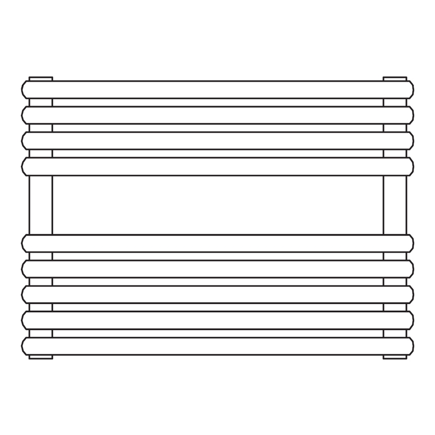 Immagine di Irsap RIGO scaldasalviette, 9 tubi, 1 intervallo, H.37,3 L.152 P.5 cm, colore bianco standard finitura lucido Cod.01 RIS152B01IR01NNN01