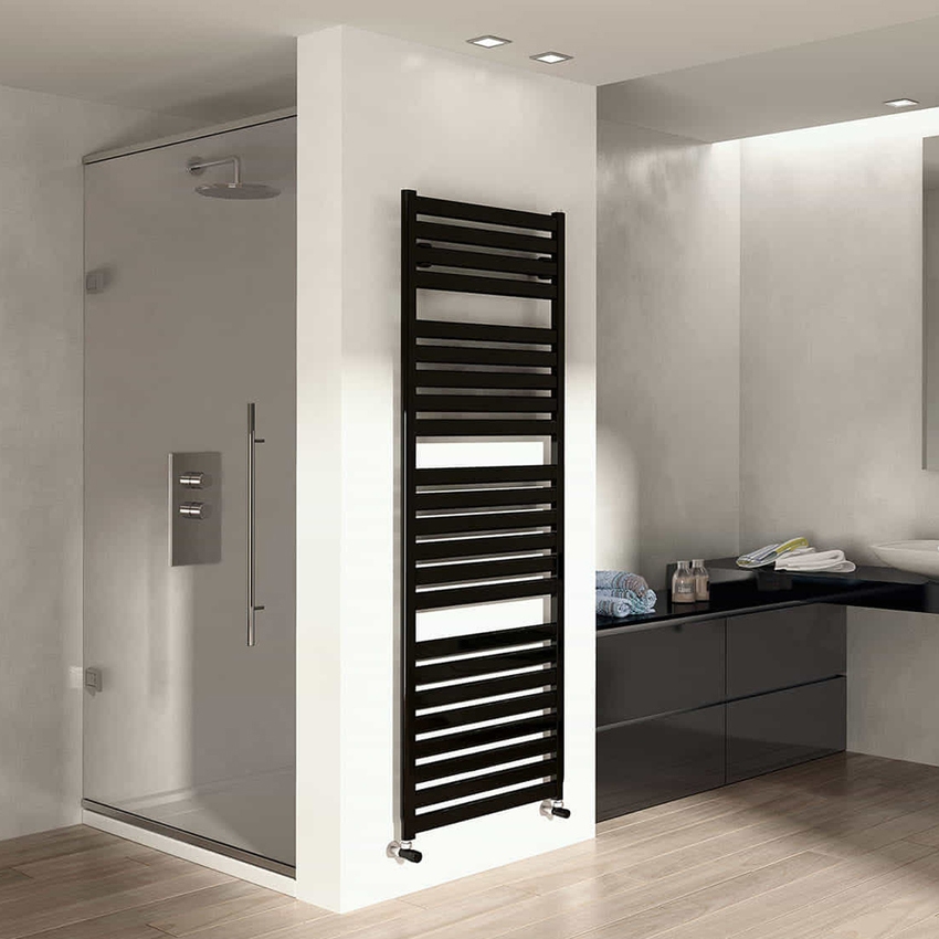 Immagine di Irsap VELA scaldasalviette, 23 tubi, 3 intervalli, H.182 L.66 P.3 cm, colore bianco standard finitura lucido Cod.01 VEE066B01IR01NNN02