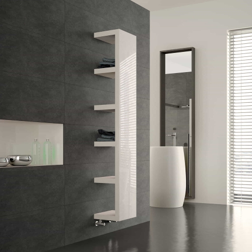 Immagine di Irsap QUADRAQUA S radiatore H.111,6 L.30 P.30 cm, colore bianco standard finitura lucido Cod.01 QDRS030B01IRNNN004