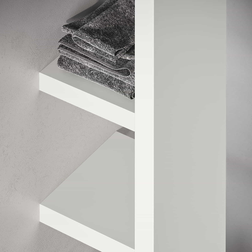 Immagine di Irsap QUADRAQUA S radiatore H.111,6 L.30 P.30 cm, colore bianco standard finitura lucido Cod.01 QDRS030B01IRNNN004