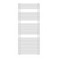Immagine di Irsap FLAUTO 2 scaldasalviette doppio, 60 tubi, 3 intervalli, H.121,8 L.45,6 P.6,2 cm, colore bianco standard finitura lucido Cod.01 FDM045B01IR01NNN03