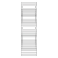 Immagine di Irsap FLAUTO 2 scaldasalviette doppio, 88 tubi, 4 intervalli, H.176,2 L.75,6 P.6,2 cm, colore nero finitura opaco Cod.K1 FDG075BK1IR01NNN01