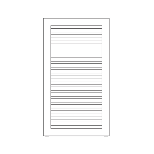 Immagine di Irsap NOVO CULT scaldasalviette, 15 tubi, 1 intervallo, H.80,7 L.50 P.4,9 cm, colore bianco standard finitura lucido Cod.01 NSS050B01IR01NNN01