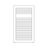 Immagine di Irsap NOVO CULT scaldasalviette, 15 tubi, 1 intervallo, H.80,7 L.60 P.4,9 cm, colore bianco standard finitura lucido Cod.01 NSS060B01IR01NNN01