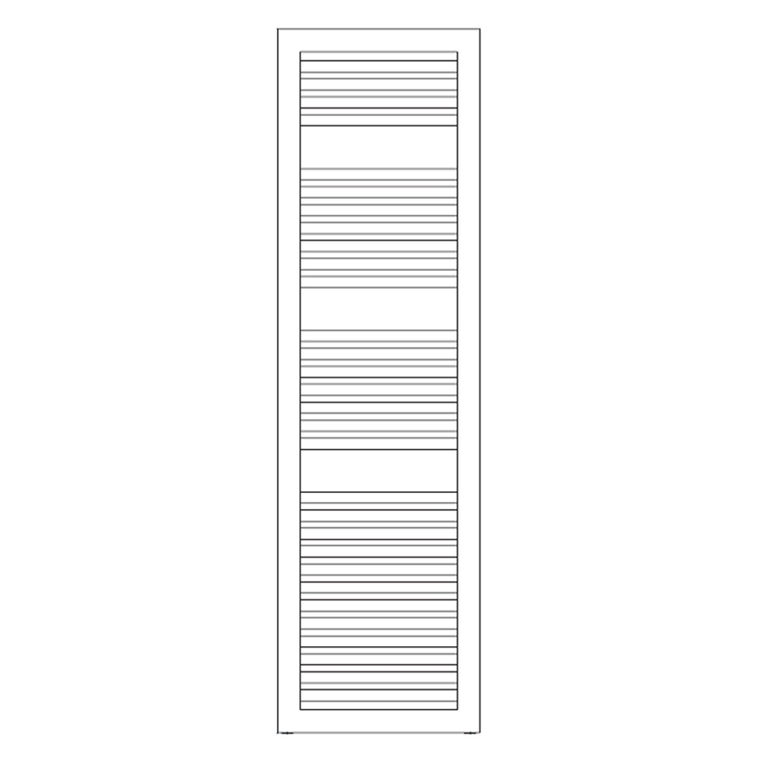 Immagine di Irsap NOVO CULT scaldasalviette, 30 tubi, 3 intervalli, H.156,7 L.45 P.4,9 cm, colore bianco standard finitura lucido Cod.01 NSL045B01IR01NNN03