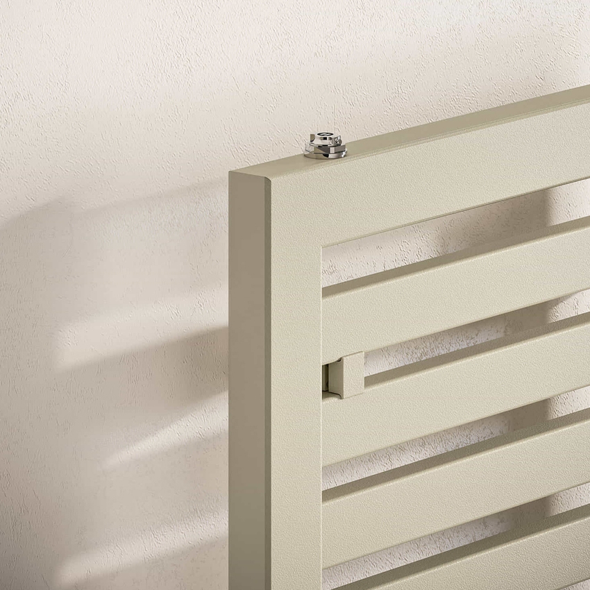 Immagine di Irsap ODDO scaldasalviette, 25 tubi, 3 intervalli, H.188,4 L.50 P.3,65 cm, attacchi centrali 50 mm, colore bianco standard finitura lucido Cod.01 LEE050B01IR05NNN01