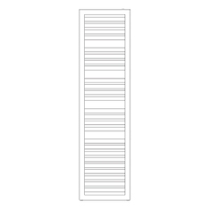 Immagine di Irsap ODDO scaldasalviette, 25 tubi, 3 intervalli, H.188,4 L.50 P.3,65 cm, colore bianco standard finitura lucido Cod.01 LEE050B01IR01NNN02
