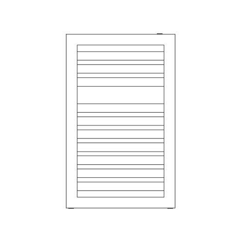 Immagine di Irsap ODDO scaldasalviette, 10 tubi, 1 intervallo, H.80,4 L.60 P.3,65 cm, colore bianco standard finitura lucido Cod.01 LES060B01IR01NNN01